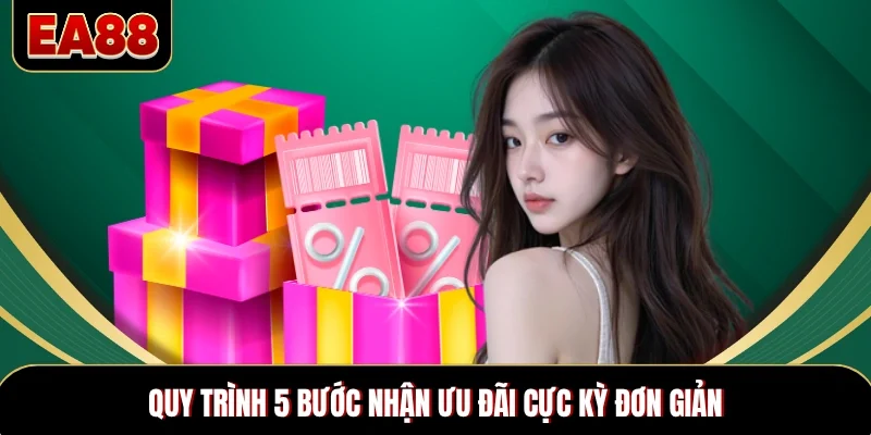 Quy trình 5 bước nhận ưu đãi cực kỳ đơn giản